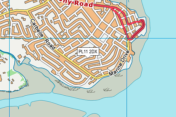 PL11 2DX map - OS VectorMap District (Ordnance Survey) PL11 2DX map - OS VectorMap District (Ordnance Survey)