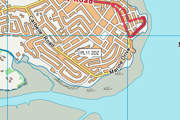 PL11 2DZ map - OS VectorMap District (Ordnance Survey) PL11 2DZ map - OS VectorMap District (Ordnance Survey)