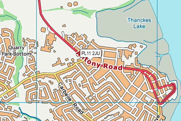 PL11 2JU map - OS VectorMap District (Ordnance Survey) PL11 2JU map - OS VectorMap District (Ordnance Survey)