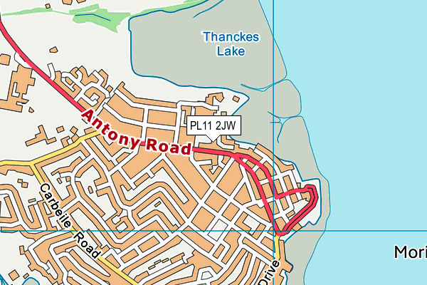 PL11 2JW map - OS VectorMap District (Ordnance Survey) PL11 2JW map - OS VectorMap District (Ordnance Survey)