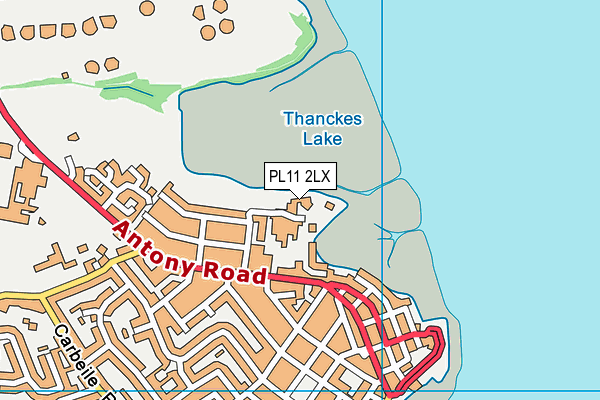 PL11 2LX map - OS VectorMap District (Ordnance Survey) PL11 2LX map - OS VectorMap District (Ordnance Survey)