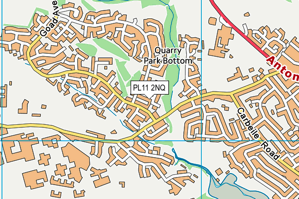 PL11 2NQ map - OS VectorMap District (Ordnance Survey) PL11 2NQ map - OS VectorMap District (Ordnance Survey)