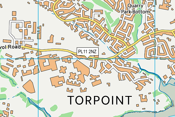 PL11 2NZ map - OS VectorMap District (Ordnance Survey) PL11 2NZ map - OS VectorMap District (Ordnance Survey)