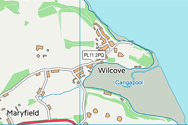 PL11 2PQ map - OS VectorMap District (Ordnance Survey)