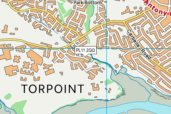 PL11 2QQ map - OS VectorMap District (Ordnance Survey) PL11 2QQ map - OS VectorMap District (Ordnance Survey)