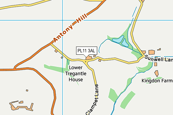 PL11 3AL map - OS VectorMap District (Ordnance Survey)