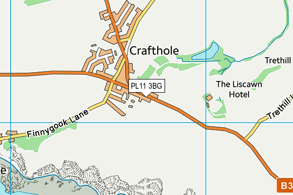 PL11 3BG map - OS VectorMap District (Ordnance Survey) PL11 3BG map - OS VectorMap District (Ordnance Survey)