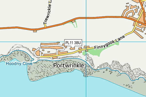 PL11 3BU map - OS VectorMap District (Ordnance Survey)