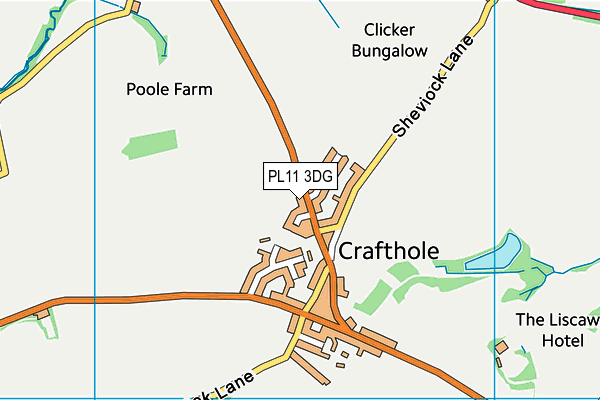 PL11 3DG map - OS VectorMap District (Ordnance Survey) PL11 3DG map - OS VectorMap District (Ordnance Survey)