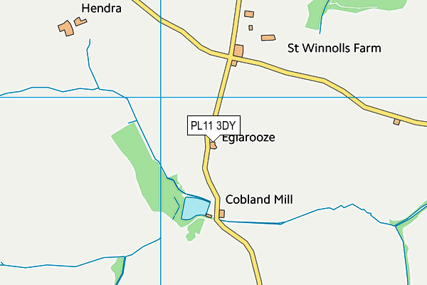 PL11 3DY map - OS VectorMap District (Ordnance Survey) PL11 3DY map - OS VectorMap District (Ordnance Survey)