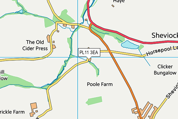 PL11 3EA map - OS VectorMap District (Ordnance Survey) PL11 3EA map - OS VectorMap District (Ordnance Survey)