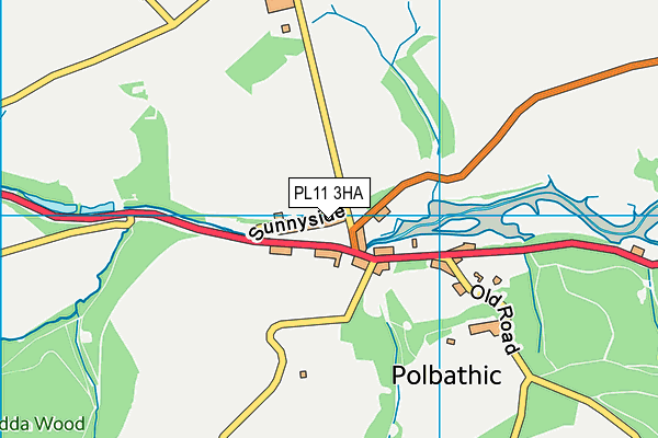 PL11 3HA map - OS VectorMap District (Ordnance Survey) PL11 3HA map - OS VectorMap District (Ordnance Survey)