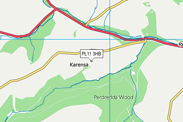 PL11 3HB map - OS VectorMap District (Ordnance Survey)