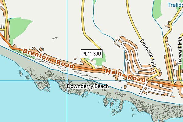 PL11 3JU map - OS VectorMap District (Ordnance Survey) PL11 3JU map - OS VectorMap District (Ordnance Survey)