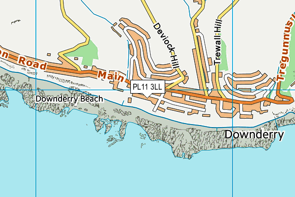PL11 3LL map - OS VectorMap District (Ordnance Survey) PL11 3LL map - OS VectorMap District (Ordnance Survey)