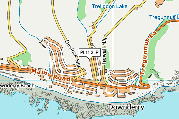 PL11 3LP map - OS VectorMap District (Ordnance Survey)