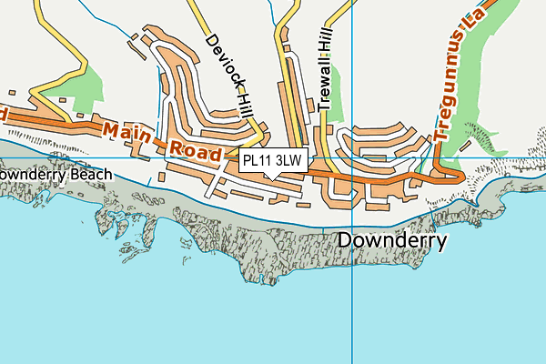 PL11 3LW map - OS VectorMap District (Ordnance Survey) PL11 3LW map - OS VectorMap District (Ordnance Survey)