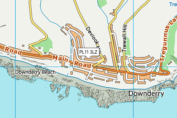PL11 3LZ map - OS VectorMap District (Ordnance Survey) PL11 3LZ map - OS VectorMap District (Ordnance Survey)