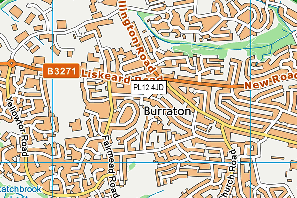 PL12 4JD map - OS VectorMap District (Ordnance Survey) PL12 4JD map - OS VectorMap District (Ordnance Survey)
