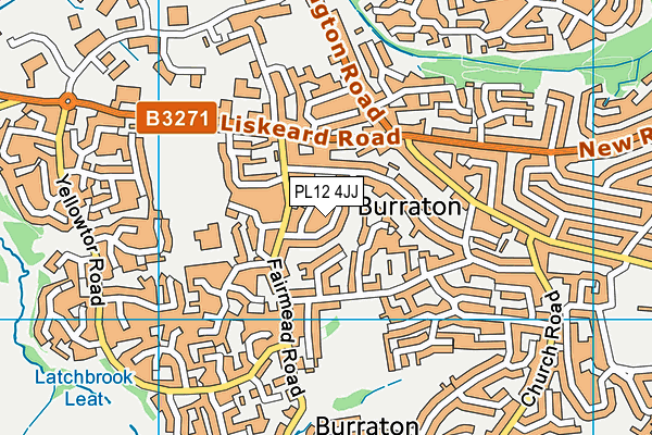 PL12 4JJ map - OS VectorMap District (Ordnance Survey)