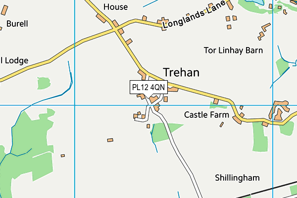PL12 4QN map - OS VectorMap District (Ordnance Survey) PL12 4QN map - OS VectorMap District (Ordnance Survey)