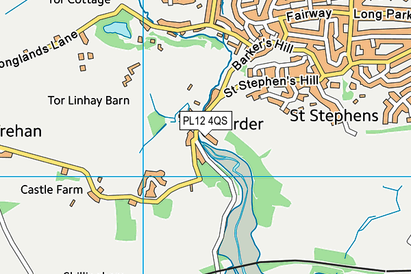PL12 4QS map - OS VectorMap District (Ordnance Survey) PL12 4QS map - OS VectorMap District (Ordnance Survey)