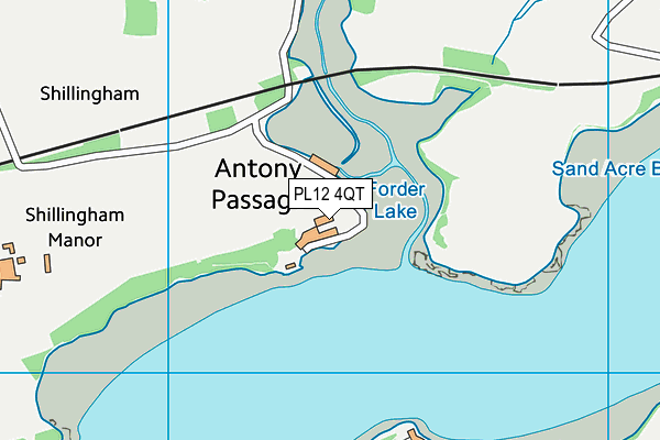 PL12 4QT map - OS VectorMap District (Ordnance Survey) PL12 4QT map - OS VectorMap District (Ordnance Survey)