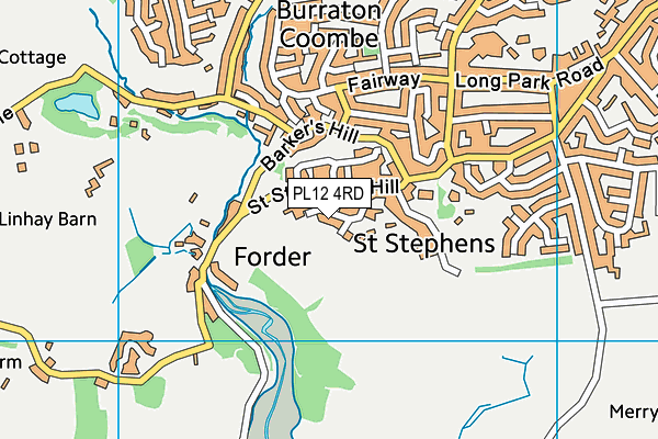 PL12 4RD map - OS VectorMap District (Ordnance Survey) PL12 4RD map - OS VectorMap District (Ordnance Survey)