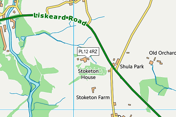 PL12 4RZ map - OS VectorMap District (Ordnance Survey) PL12 4RZ map - OS VectorMap District (Ordnance Survey)