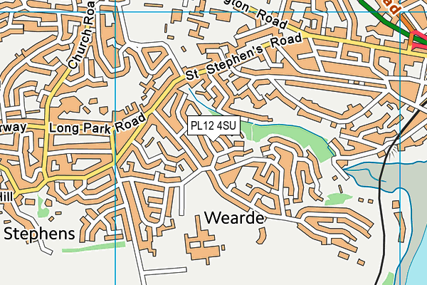 PL12 4SU map - OS VectorMap District (Ordnance Survey) PL12 4SU map - OS VectorMap District (Ordnance Survey)