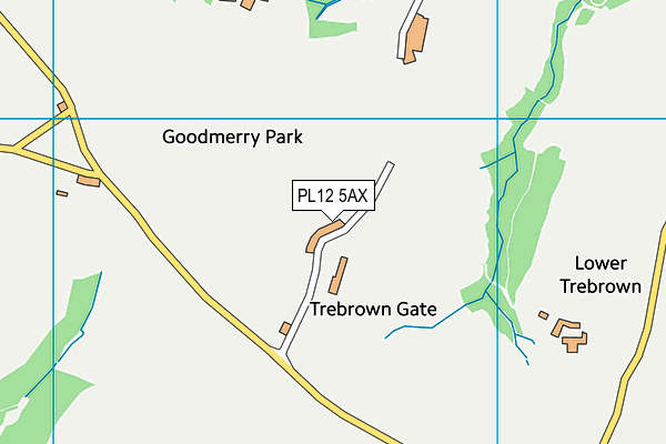 PL12 5AX map - OS VectorMap District (Ordnance Survey) PL12 5AX map - OS VectorMap District (Ordnance Survey)