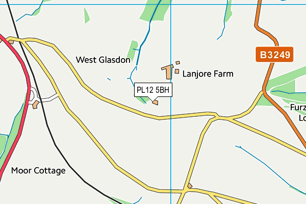 PL12 5BH map - OS VectorMap District (Ordnance Survey) PL12 5BH map - OS VectorMap District (Ordnance Survey)