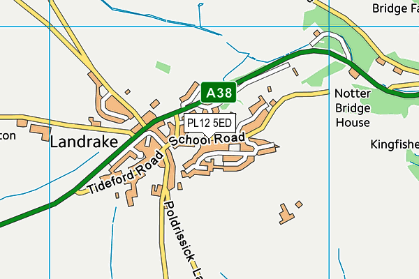 PL12 5ED map - OS VectorMap District (Ordnance Survey) PL12 5ED map - OS VectorMap District (Ordnance Survey)