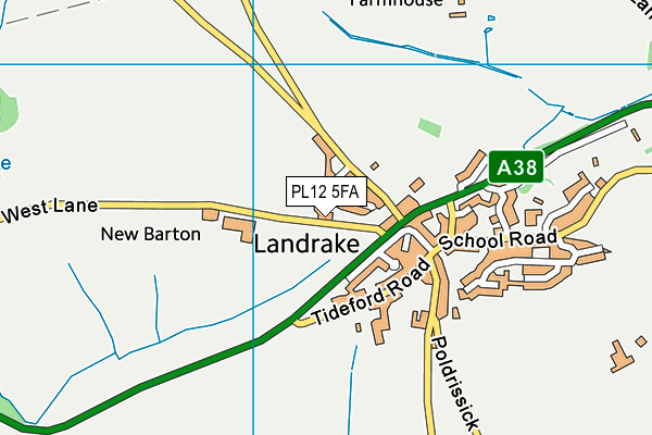 PL12 5FA map - OS VectorMap District (Ordnance Survey) PL12 5FA map - OS VectorMap District (Ordnance Survey)