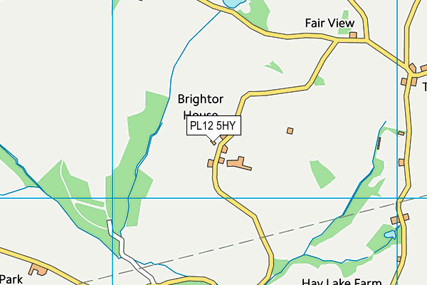 PL12 5HY map - OS VectorMap District (Ordnance Survey) PL12 5HY map - OS VectorMap District (Ordnance Survey)