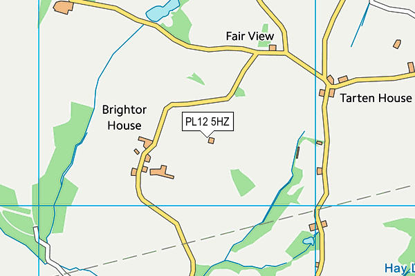 PL12 5HZ map - OS VectorMap District (Ordnance Survey) PL12 5HZ map - OS VectorMap District (Ordnance Survey)