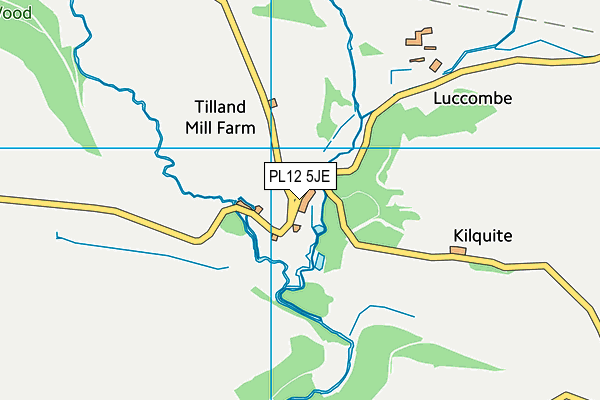 PL12 5JE map - OS VectorMap District (Ordnance Survey) PL12 5JE map - OS VectorMap District (Ordnance Survey)