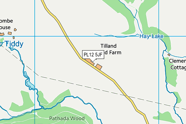 PL12 5JF map - OS VectorMap District (Ordnance Survey) PL12 5JF map - OS VectorMap District (Ordnance Survey)