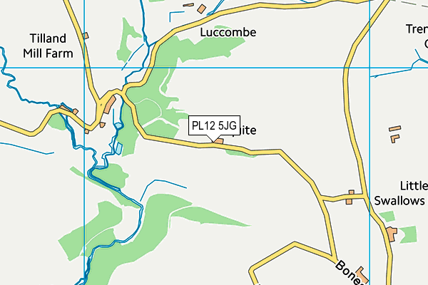 PL12 5JG map - OS VectorMap District (Ordnance Survey) PL12 5JG map - OS VectorMap District (Ordnance Survey)