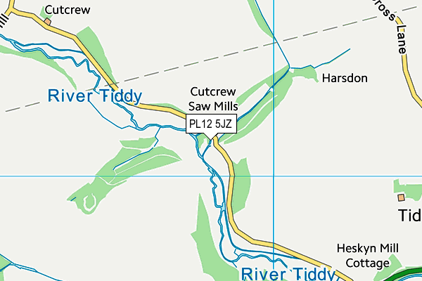PL12 5JZ map - OS VectorMap District (Ordnance Survey) PL12 5JZ map - OS VectorMap District (Ordnance Survey)