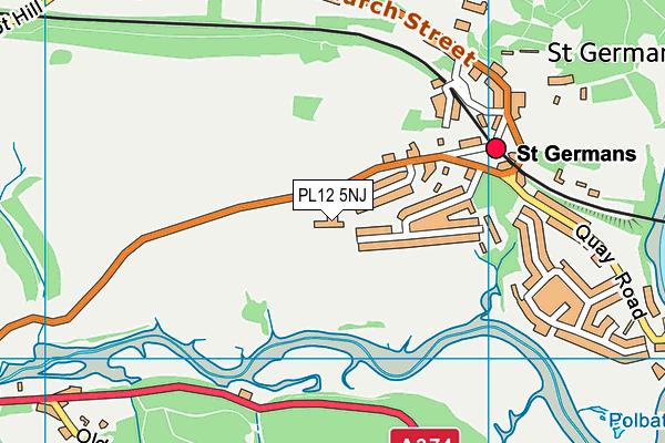 PL12 5NJ map - OS VectorMap District (Ordnance Survey) PL12 5NJ map - OS VectorMap District (Ordnance Survey)
