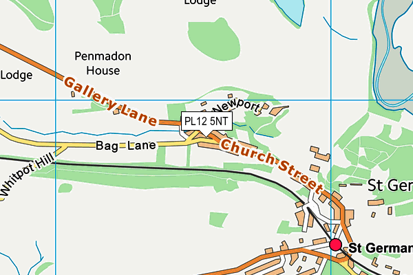 PL12 5NT map - OS VectorMap District (Ordnance Survey) PL12 5NT map - OS VectorMap District (Ordnance Survey)