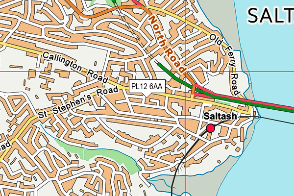 PL12 6AA map - OS VectorMap District (Ordnance Survey) PL12 6AA map - OS VectorMap District (Ordnance Survey)
