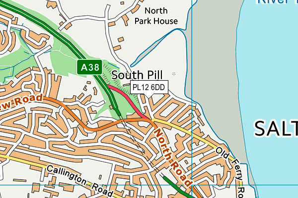 PL12 6DD map - OS VectorMap District (Ordnance Survey) PL12 6DD map - OS VectorMap District (Ordnance Survey)