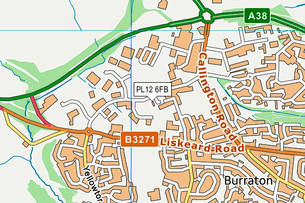 PL12 6FB map - OS VectorMap District (Ordnance Survey) PL12 6FB map - OS VectorMap District (Ordnance Survey)