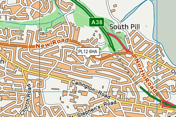 PL12 6HA map - OS VectorMap District (Ordnance Survey) PL12 6HA map - OS VectorMap District (Ordnance Survey)