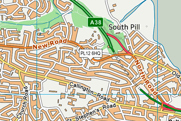 PL12 6HQ map - OS VectorMap District (Ordnance Survey) PL12 6HQ map - OS VectorMap District (Ordnance Survey)