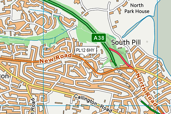 PL12 6HY map - OS VectorMap District (Ordnance Survey) PL12 6HY map - OS VectorMap District (Ordnance Survey)