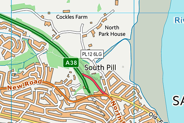 PL12 6LG map - OS VectorMap District (Ordnance Survey) PL12 6LG map - OS VectorMap District (Ordnance Survey)
