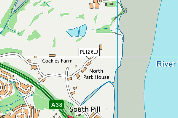 PL12 6LJ map - OS VectorMap District (Ordnance Survey) PL12 6LJ map - OS VectorMap District (Ordnance Survey)